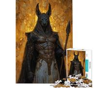 Rompecabezas de 1000 Piezas del Dios Anubis Juguetes adictivos para Cultivar la Paciencia Juegos relajantes para aliviar el estrés Excelentes Regalos y Juguetes (tamaño 38x26cm)