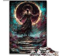 Rompecabezas de 1000 Piezas del Dios Misterioso de la Muerte para Adolescentes, Juego desafiante, decoración de Pared, cumpleaños y Navidad (50x75cm)