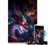 Rompecabezas de 1000 Piezas del Dragón Anciano Arcoíris para Adultos Juguete de ingenio para divertirse en Interiores Arte de Bordes precisos Coleccionable 38x26cm