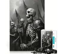 Rompecabezas de 1000 Piezas del Ejército de Esqueletos para Adultos Juguete de lógica Mental, antiestrés, Corte Firme, Regalo increíble 50x75cm