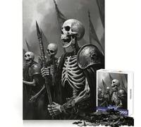 Rompecabezas de 1000 Piezas del Ejército de Esqueletos para Adultos, Regalos, Juguete de Habilidad, Alivio del estrés, Corte Exacto, Lista de Deseos de Papá Noel 38x52cm