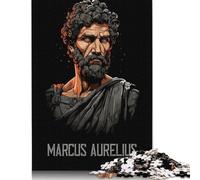 Rompecabezas de 1000 Piezas del Emperador Marco Aurelio, Rompecabezas de dificultad Alta, Juego Educativo, Juguete, (75 x 50 cm)