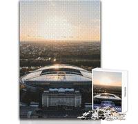 Rompecabezas de 1000 Piezas del Estadio de Leipzig para Adultos y adolescentesJuego Creativo de resolución de problemasIdea de Regalo Memorable y conmovedoraTamaño 50x75cm