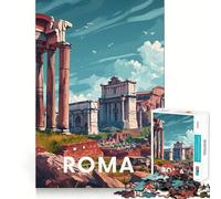 Rompecabezas de 1000 Piezas del Foro Romano de Roma para Adolescentes Juguete Interactivo para armar Diseño Divertido y Coleccionable (38x26cm)
