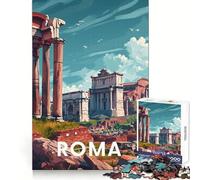 Rompecabezas de 1000 Piezas del Foro Romano de Roma para Adolescentes Juguete Interactivo para armar Diseño Divertido y Coleccionable (38x26cm)