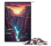 Rompecabezas de 1000 Piezas del Gran Cañón Americano para Adultos Divertido Juego Familiar antiestrés desafío difícil 1000 Piezas (38 x 26 cm)