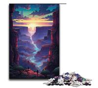 Rompecabezas de 1000 Piezas del Gran Cañón Americano para Adultos Divertido Juego Familiar antiestrés desafío difícil 1000 Piezas (38 x 26 cm)