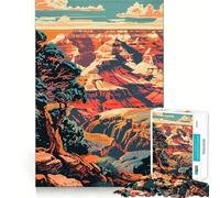 Rompecabezas de 1000 Piezas del Gran Cañón de Arizona,Arte,Corte sin Costuras,Juego para ejercitar la Mente,Juego Tranquilo,Divertido,Regalo de cumpleaños,pasatiempo (50x75cm)