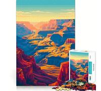 Rompecabezas de 1000 Piezas del Gran Cañón de Arizona,Ideal para decoración y Juegos cognitivos Jugar en Cualquier Momento Juego de cumpleaños (38x26cm)