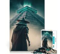 Rompecabezas de 1000 Piezas del Imperio Azteca,diseño de Bordes Finos,Rompecabezas de lógica,Juego de Ocio,Regalo Divertido de cumpleaños (38x26cm)