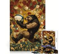 Rompecabezas de 1000 Piezas del Jugador de Rugby Wolverine para Adolescentes, Ideal para Hacer Ejercicio, Practicar Ocio o como Regalo de cumpleaños (50x75cm)