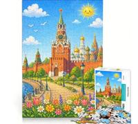 Rompecabezas de 1000 Piezas del Kremlin, Rusia, Juegos relajantes, interacción Entre Padres e Hijos, Regalos para Amigos y Familiares 38x26cm