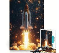 Rompecabezas de 1000 Piezas del Lanzamiento del Transbordador Espacial para Adolescentes Desarrolla la Capacidad Mental y fomenta el Tiempo Libre Bordes precisos Regalo Original 38x52cm