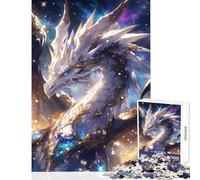 Rompecabezas de 1000 Piezas del Legendario dragón galáctico Juguete Educativo Regalo de Amigo Secreto Juegos relajantes con póster a Juego y Hoja de Trivia tamaño 38x52cm