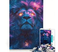 Rompecabezas de 1000 Piezas del león del zodíaco Leo, decoración de Pared de Juguete, Actividades Divertidas para el hogar, colección de Artistas, Bellas Artes 50x75cm