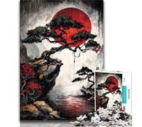 Rompecabezas de 1000 Piezas del Misterioso Monte Fuji para Adultos y Adolescentes, Ideal para interacción Entre Padres e Hijos a Partir de 14 años, 26x38cm