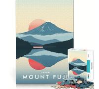 Rompecabezas de 1000 Piezas del Monte Fuji,Japón Arte de Corte preciso Diversión cognitiva Juego de Ocio Escena navideña Arte (50x75cm)