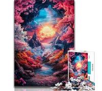 Rompecabezas de 1000 Piezas del Monte Fuji para Adolescentes y Adultos, Ideal para aliviar el estrés, desafiar la dificultad y fomentar el Amor en Pareja, 38x26cm