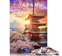 Rompecabezas de 1000 Piezas del Monte Fuji para Adultos, Rompecabezas de fotografía, Rompecabezas de dificultad Alta, Juego Educativo, Juguete, (75 x 50 cm)
