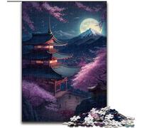 Rompecabezas de 1000 Piezas del Monte Fuji. Rompecabezas de 1000 Piezas para Adultos. Un desafío para Adolescentes, diversión Familiar, Regalo de decoración DIY para el hogar (tamaño 26x38cm).