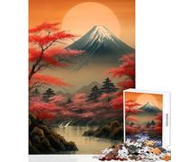 Rompecabezas de 1000 Piezas del Monte Fuji un Lugar Tranquilo y antiestrés Juegos educativos colección de Artistas Tamaño: 38x52cm