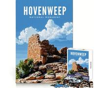 Rompecabezas de 1000 Piezas del Monumento Nacional Hovenweep para Adultos Rompecabezas Que desarrolla la lógica,es un Escape Relajante y preciso (38x52cm)