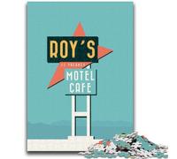 Rompecabezas de 1000 Piezas del Motel Roys, Juego Educativo Familiar, Toda la Familia a Partir de 14 años (tamaño 38x26cm)