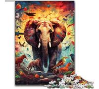 Rompecabezas de 1000 Piezas del Mundo Animal Hecho de cartón, Regalo para un desafío Mental, Actividad educativa para Adolescentes 1000 Piezas(26x38cm)
