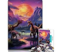 Rompecabezas de 1000 Piezas del Mundo de los Dinosaurios para Adultos Entrena tu Cerebro y Tus Manos Regalo de cumpleaños (38x26cm)