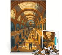 Rompecabezas de 1000 Piezas del Museo de Orsay de París, Juegos educativos, para Relajarse intelectualmente, Ideal para Decorar el Escritorio 38x52cm