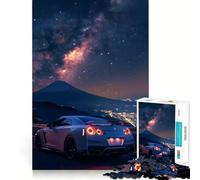 Rompecabezas de 1000 Piezas del Nissan GT-R Super Cars para Adultos Juguete Inteligente para el hogar Decoración de Pared con Corte preciso (38x26cm)