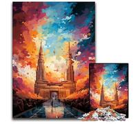 Rompecabezas de 1000 Piezas del Palacio Nacional Coloridos Rompecabezas psicodélicos para Adultos relajación y desafío decoración Colorida para el hogar Regalo Ideal para Amigos 1000 Piezas (75x50cm)