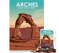 Rompecabezas de 1000 Piezas del Parque Nacional Arches para Adultos, Ideal para desarrollar la Capacidad cognitiva, relajar la Mente y divertirse Cierre sólido (50x75cm)