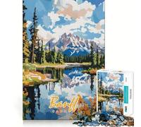 Rompecabezas de 1000 Piezas del Parque Nacional Banff,Pintura,decoración,Juego de concentración Mental,Juego de relajación,Regalo de cumpleaños (38x26cm)