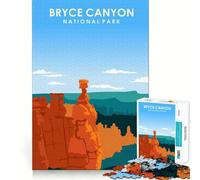 Rompecabezas de 1000 Piezas del Parque Nacional Bryce Canyon Juego de ingenio y diversión para Jugar en un Ambiente Tranquilo Regalo Ideal para Navidad (50x75cm)