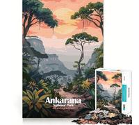 Rompecabezas de 1000 Piezas del Parque Nacional de Ankarana,Madagascar Ilustración con Corte preciso Arte Que estimula la Mente Juego Divertido para el Tiempo Libre Decoración navideña Regalo 38x26cm