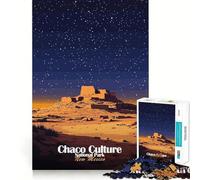 Rompecabezas de 1000 Piezas del Parque Nacional de la Cultura Chaco Arte de Corte preciso Juego de Habilidad Mental Juego fácil de Jugar Arte (38x52cm)
