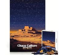 Rompecabezas de 1000 Piezas del Parque Nacional de la Cultura Chaco para Adultos Estimulante y Relajante Diseño Uniforme (38x26cm)