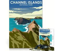Rompecabezas de 1000 Piezas del Parque Nacional de Las Islas del Canal Juego de Habilidad Mental Divertido y preciso Ideal para Relajarse o como Regalo Festivo (50x75cm)