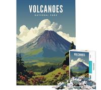 Rompecabezas de 1000 Piezas del Parque Nacional de los Volcanes Juegos educativos y desafiantes Juguetes y Regalos para Mujeres Hombres y familias Actividades Tamaño 38x26cm