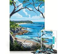 Rompecabezas de 1000 Piezas del Parque Nacional de Noosa,Australia,con Vista Costera Encaja a la perfección Juego de ingenio y Habilidad para el Pensamiento Tiempo de Descanso