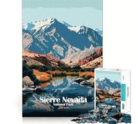 Rompecabezas de 1000 Piezas del Parque Nacional de Sierra Nevada, España Bordes limpios, decoración, resolución de Problemas, diversión, Tiempo Libre, (50x75cm)