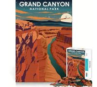 Rompecabezas de 1000 Piezas del Parque Nacional del Gran Cañón,Ideal para divertirse resolviendo Problemas,un Juego Tranquilo para Pasar el rato (38x26cm)