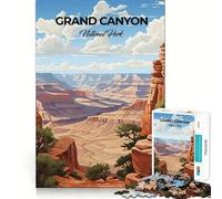 Rompecabezas de 1000 Piezas del Parque Nacional del Gran Cañón,Ideal para divertirse resolviendo Problemas,un Juego Tranquilo para Pasar el rato (38x52cm)