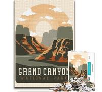 Rompecabezas de 1000 Piezas del Parque Nacional del Gran Cañón para Adultos y Adolescentes, Ideal para aliviar el estrés, fomentar el Amor en Pareja, 50x75cm