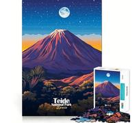 Rompecabezas de 1000 Piezas del Parque Nacional del Teide para Adolescentes Juguete de lógica Fuerte para Relajarse Bordes definidos Sorpresa de cumpleaños 50x75cm