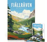 Rompecabezas de 1000 Piezas del Parque Nacional Fjallraven,decoración de Bordes limpios,Actividad para la Mente Inteligente,Tiempo Libre,Divertido, Arte 38x52cm