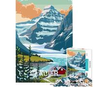 Rompecabezas de 1000 Piezas del Parque Nacional Glaciar Juego Educativo desafío Juguete para ejercitar la Mente Hombres y Mujeres (tamaño 38x52cm)