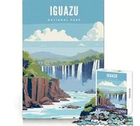 Rompecabezas de 1000 Piezas del Parque Nacional Iguazú para Adolescentes ejercita la Mente,es Tranquilo,Divertido y con un Sistema de Encaje Firme, (38x52cm)