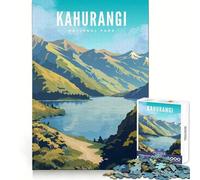 Rompecabezas de 1000 Piezas del Parque Nacional Kahurangi para Adolescentes Recuerdo de la Fuerza,Escape Sereno,Bordes Precisos,Regalo de Cumpleaños (50x75cm)